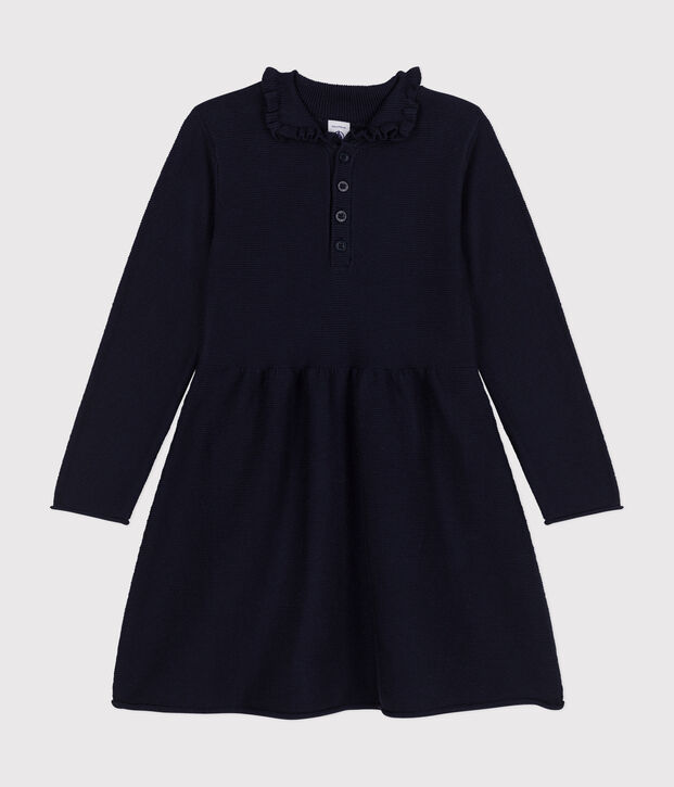 Girls' long-sleeved knitted dress SMOKING