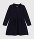 Girls' long-sleeved knitted dress