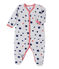 Baby boy's printed sleeper BELUGA grey/MULTICO white
