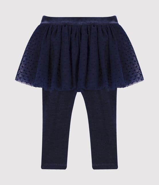Baby's leggings with tulle skirt SMOKING blue
