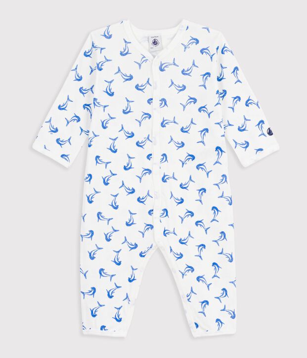 Dors bien sans pied en coton white/blue/multicolor