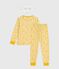 Children's leopard print cotton fancy dress pyjamas MARSHMALLOW white/MULTICO white