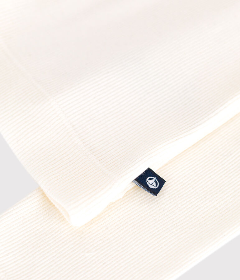 Women's Iconic long-sleeved wool and cotton T-shirt Ecru