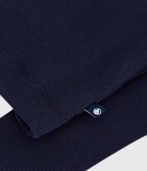 The Iconic rollneck for women in wool and cotton blue