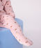 Babies' floral-print velour pyjama suit JOLI pink/MULTICO white