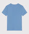 Women's Iconic Cocotte stitch cotton T-Shirt ALASKA blue