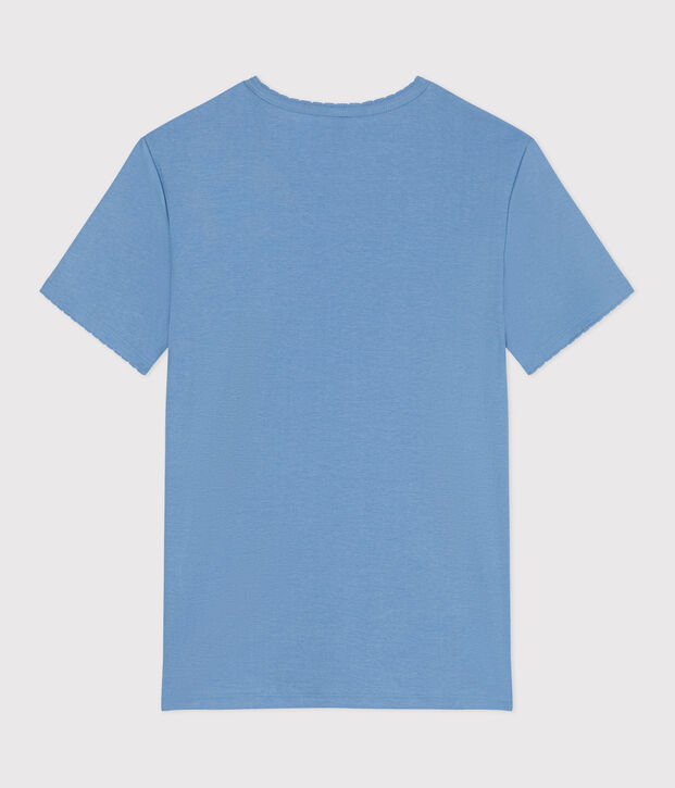 Women's Iconic Cocotte stitch cotton T-Shirt blue
