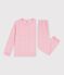 Children's printed velour pyjamas pink/multicolor