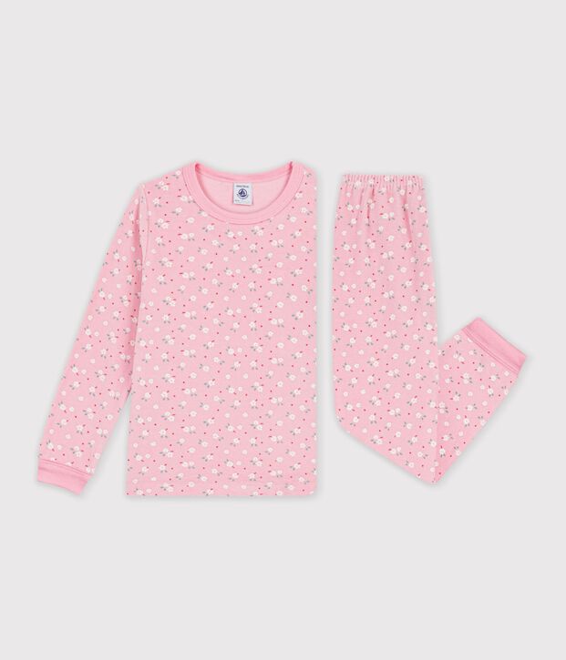 Children's printed velour pyjamas pink/multicolor