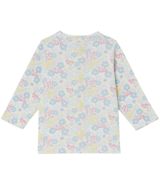 Baby girls' printed cardigan ECUME white/MULTICO white