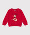 Little boys' fleece sweatshirt CORRIDA red