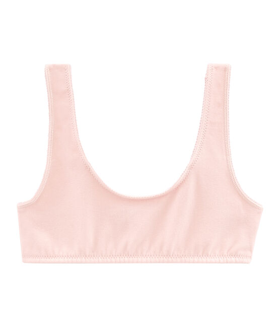 Girls' Padded Crop Top FLEUR pink