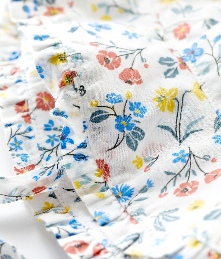 Babies' Floral Print Floppy Hat MARSHMALLOW white/MULTICO white