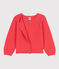 Girls' Cotton Cardigan JUPITER orange