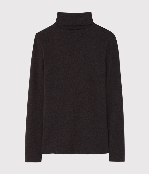 Women's Iconic Cotton Polo Neck grey