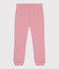 Children's jogging bottoms in plain cotton CHARME pink