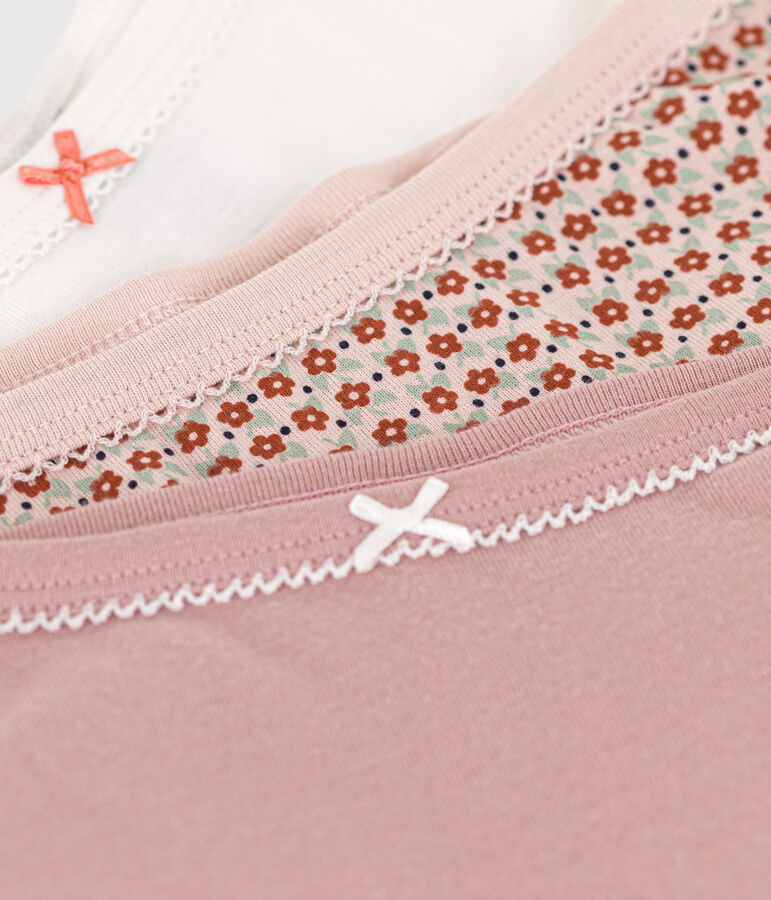 Girls' Flower Cotton Briefs - 3-Pack multicolor