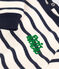 Babies' long fleece jumpsuit AVALANCHE white/SMOKING blue