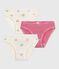 Pack of children's heart-print cotton pants variante 1