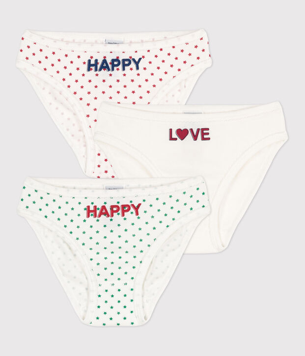Girls' Cotton Briefs - 3-Pack multicolor