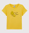 Girls' Short-Sleeved Cotton T-Shirt ORGE yellow