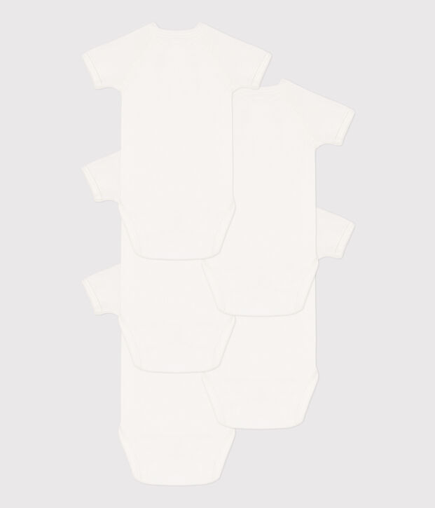 Wrapover Short-Sleeved Bodysuits - 5-Pack multicolor