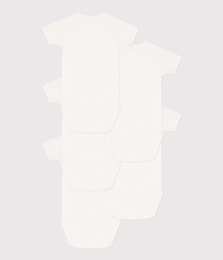 Wrapover Short-Sleeved Bodysuits - 5-Pack multicolor