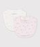 Pack of flower print cotton bibs for babies multicolor