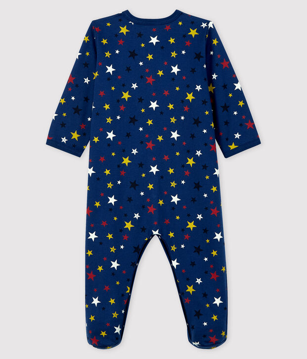 Babies' Starry Night Fleece Sleepsuit blue/multicolor