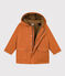 Children's unisex parka ECUREUIL brown