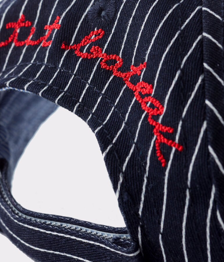 Unisex cap for babies blue/white