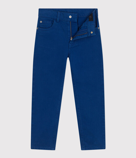 Boys' Straight-Fit Coloured Denim Trousers INCOGNITO blue