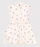 Children's sleeveless heart-print cotton dress AVALANCHE white/MULTICO