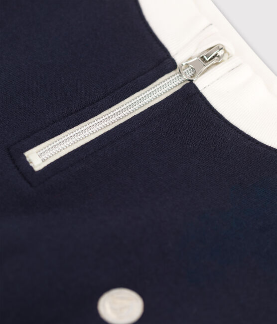 Girls' Long-Sleeved Fleece Dress SMOKING blue