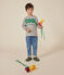 Little boys' long-sleeved T-shirt in fine jersey CHATON CHINE grey