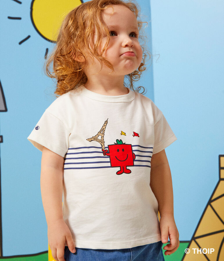 Babies' cotton Mr. Men and Little Miss T-shirt white