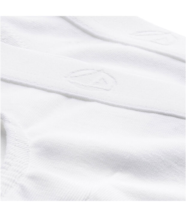 Boys' White Briefs - 2-Pack multicolor