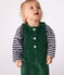 Babies' plain long corduroy jumpsuit WILLOW