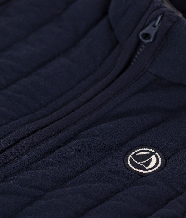 Babies' Unisex Quilted Tube Knit Bodywarmer blue