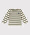 Babies' Thick Stripy Jersey Breton Top MARECAGE /AVALANCHE