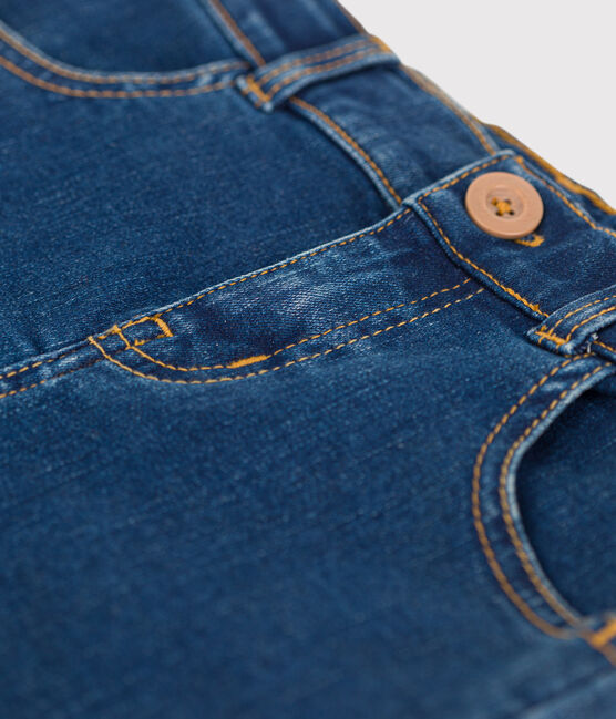 Girls' Straight-Fit Denim Skirt DENIM BRUT blue