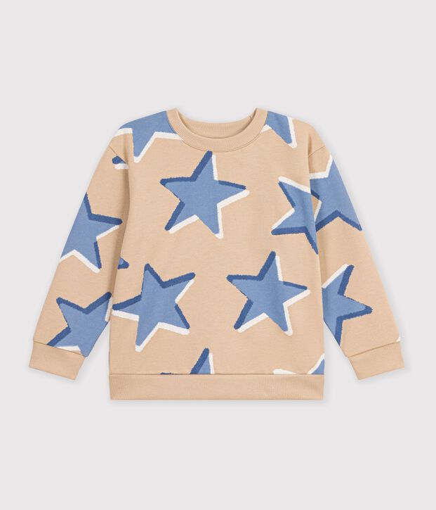 Children's star print cotton sweatshirt multicolor/blue/multicolor
