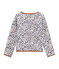 Girl's cardigan BELUGA grey/MULTICO white