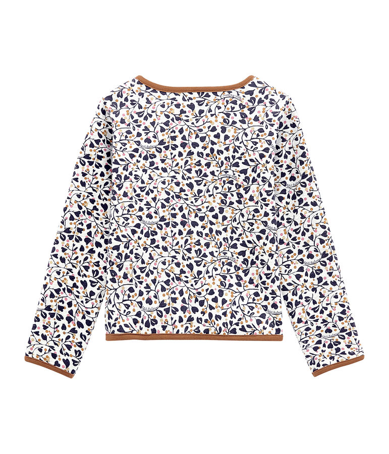 Girl's cardigan grey/multicolor