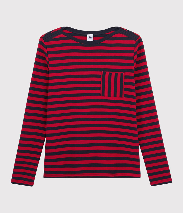 Women's stripy T-shirt SMOKING blue/TERKUIT red
