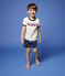 Boys' Toile de Jouy Paris Cotton Short Pyjamas MEDIEVAL blue/MULTICO white