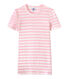 Women's T-shirt in heritage striped rib
