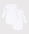 Babies' White Long-Sleeved Bodysuits - 2-Pack variante 1