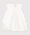 Baby Girls' Sleeveless Poplin Dress ECUME white