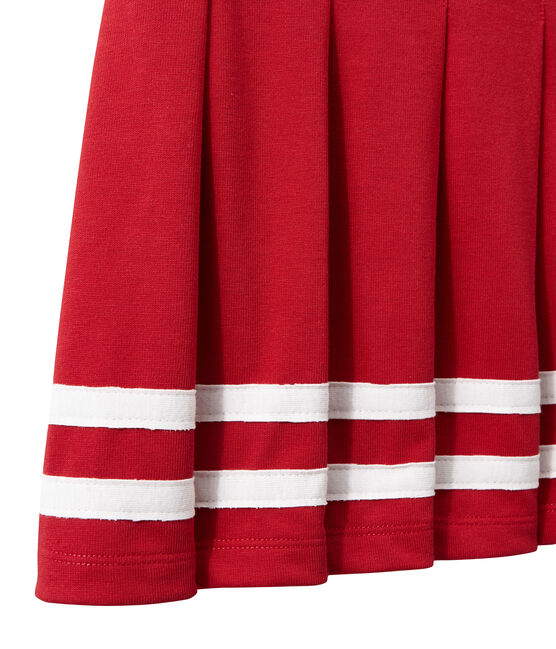 Girl's skirt with removable straps TERKUIT red